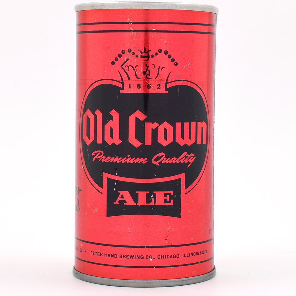 Old Crown Ale Test Pull Tab 237-14 SCARCE CLEAN: Reference: USBC 237-14 Business Name: Peter Hand Brewery Co., Chicago, Illinois Manufacturer/Plant