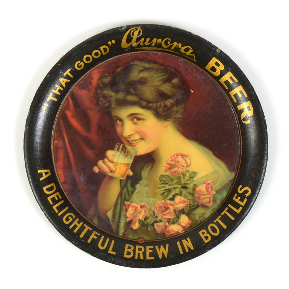 Aurora Beer Pre-Prohibition Tip Tray