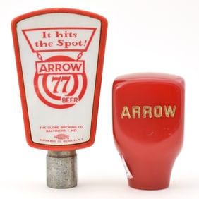 Arrow 77 1950s Tap Knobs Lot of 2 Different
