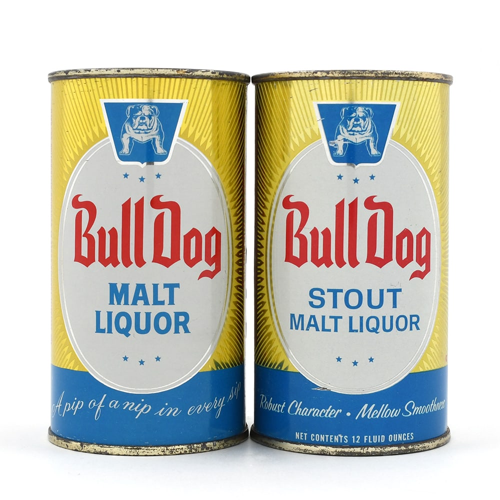 Bull Dog Malt and Stout Malt Liquor Flat Tops 45-33 and 45-38 CLEAN (1 of 6)