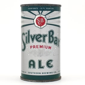 Silver Bar Ale Flat Top ENAMEL 133-34 RARE AND CLEAN