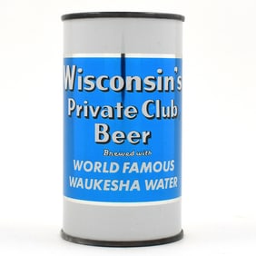 Wisconsin's Private Club Beer Flat Top SPRING CITY 146-34 MINTY