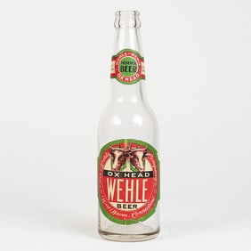 Wehle Ox Head Beer West Haven Connecticut Bottle EXCELLENT