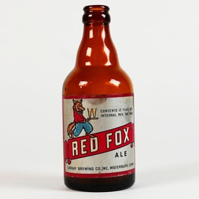 Red Fox Ale Steinie Beer Bottle TOUGH