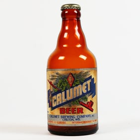 Calumet Beer Steinie Bottle CHILTON WISCONSIN