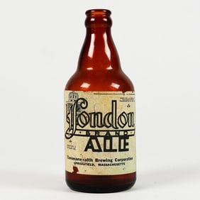 London Brand Ale White Label Bottle SCARCE