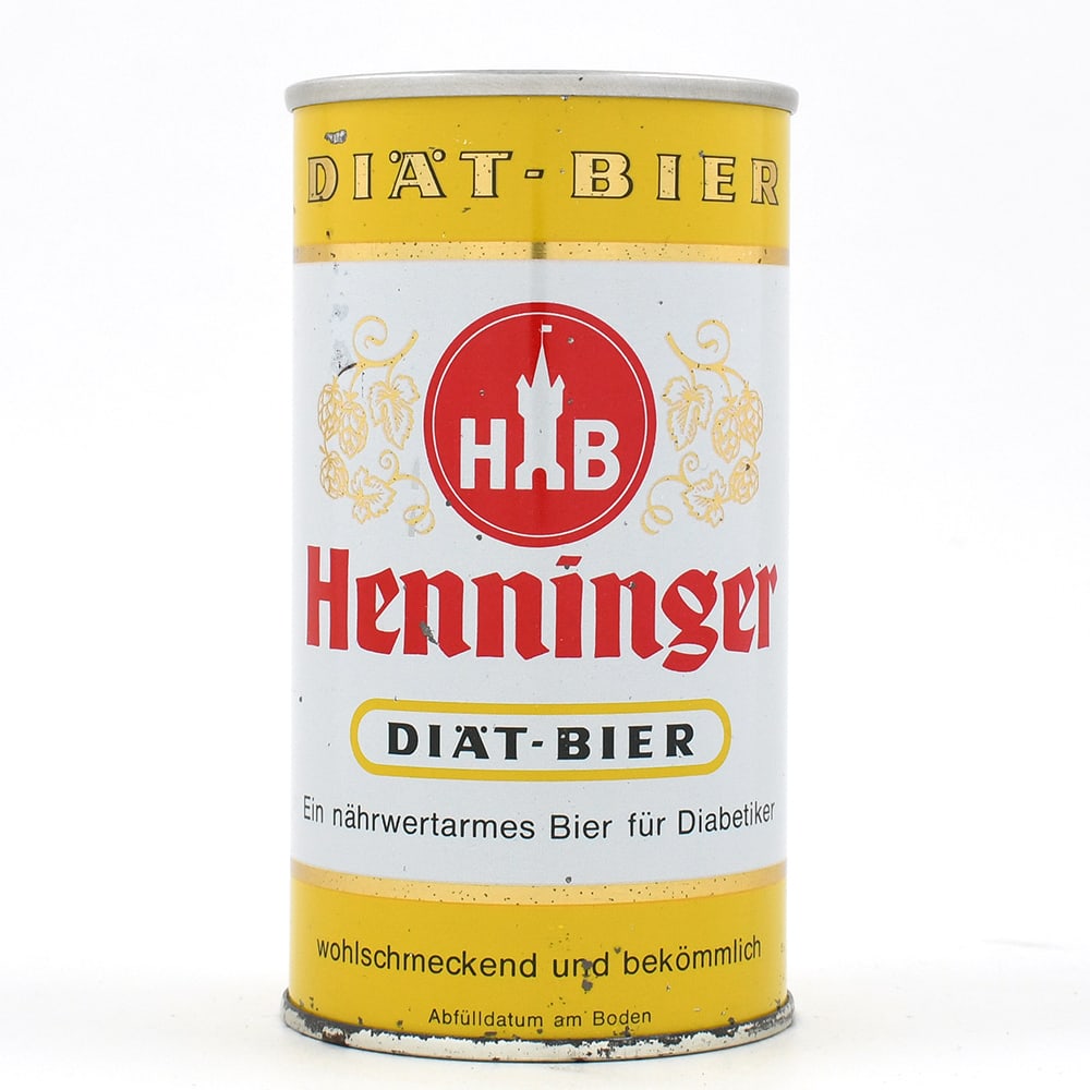 Henninger Beer German Pull Tab SCARCE DIET BEER: Reference: n/a Business Name: Henninger-Brau, Frankfurt, Germany, Non-U.S. (see comments/description)