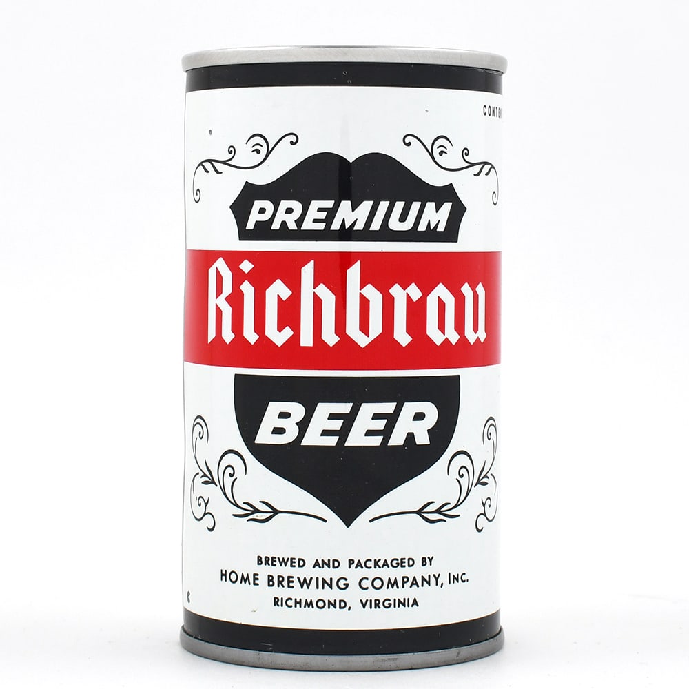 Richbrau Beer Pull Tab HOME LARGE BEER 116-7 MINTY: Reference: USBC 116-7 Business Name: Home Brewing Co., Richmond, Virginia Manufacturer/Plant: