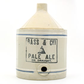 Bass and Co Pale Ale Pre-Prohibition Large Stoneware Draught Jug