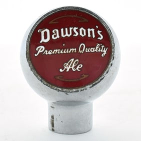 Dawsons Premium Quality Ale 1950s 2-sided Ball Tap Knob