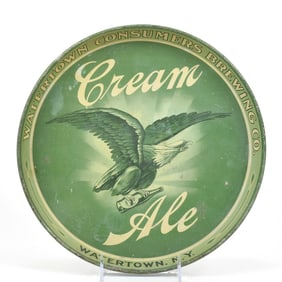 Watertown Consumers Cream Ale Pre-Prohibition Serving Tray NEW YORK