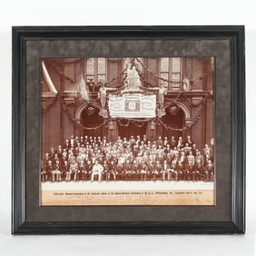 Philadelphia 1901 13th Convention Natl Union Brewery Workmen Antique Photo