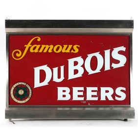 Du Bois Famous Beers ROG Illuminated Hanging Sign RARE