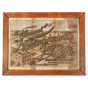 Narragansett Pre-prohibition Factory Scene Lithograph