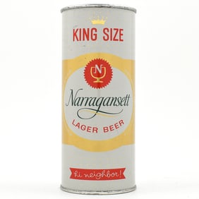 Narragansett Beer 16 Ounce Flat Top 232-27 MINTY