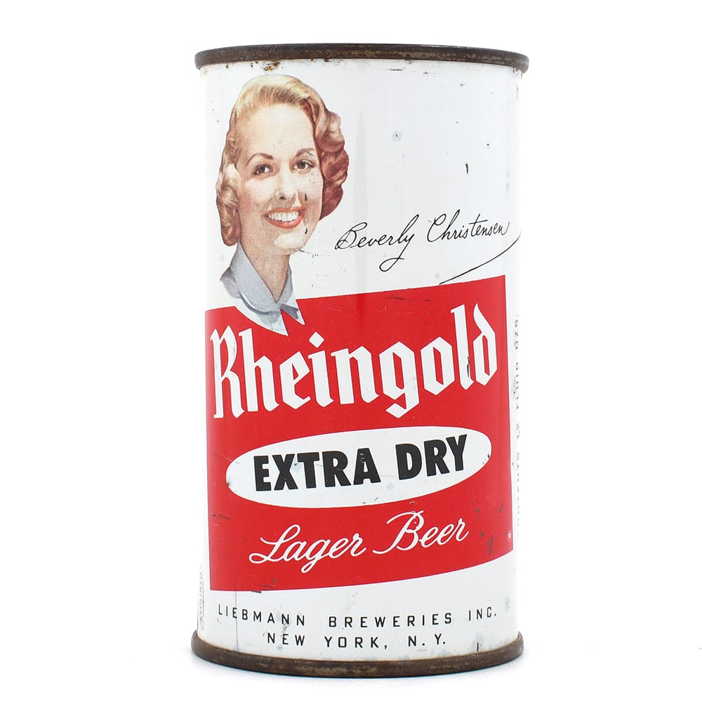 Rheingold Beer Flat Top BEVERLY CHRISTENSEN NEW YORK 124-8 (1 of 6)