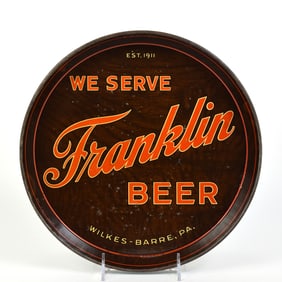 Franklin Beer 1930s Serving Tray