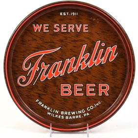 Franklin Beer 1940s Serving Tray