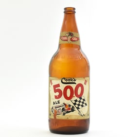 Cooks 500 Ale 1950s One-Way Quart Bottle