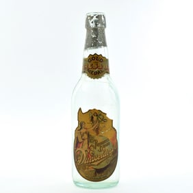 Duesseldorfer Progress Brand Pre-Prohibition Bottle GOLD MEDAL NECK LABEL