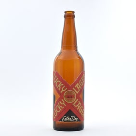 Lucky Lager Beer 1930s 22 Ounce Bottle