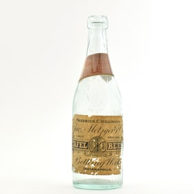 Metzger's Tafel Beer Pre-Prohibition Bottle FREDERICK WELLMANN  INDIANAPOLIS