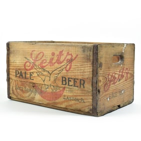 Seitz Pale Beer 1930s Wood Bottle Crate