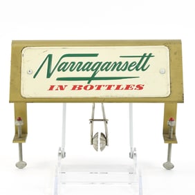 Narragansett In Bottles 1950s Cash Register Topper Shelf Sign