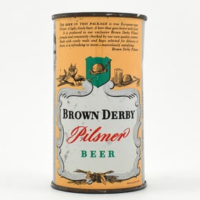 Brown Derby Beer Instructional Flat Top SALEM 42-31 USBCOI 134