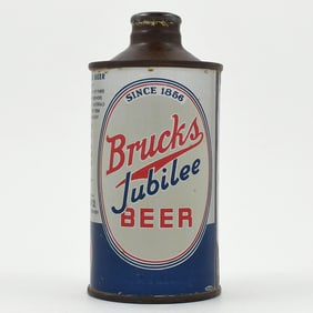 Brucks Jubilee Beer Cone Top LIKE 154-27 NO ALC STMT
