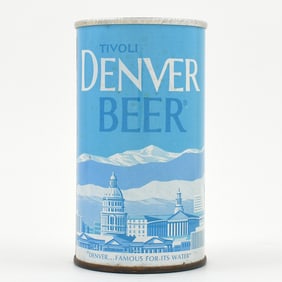 Denver Beer Fan Tab TIVOLI 58-33 RARE WHITE MOUNTAINS