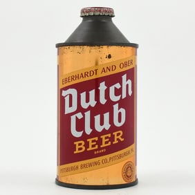 Dutch Club Beer Cone Top NON-IRTP 160-8 STILL FULL