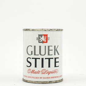 Gluek Stite Malt Liquor 8 Ounce Flat Top 241-10 STRONG LID MINTY