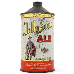 Jolly Scot Ale Quart Cone Top 212-16 TOUGH INDOOR