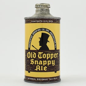Old Topper Snappy Ale Cone Top 178-6 CLEAN