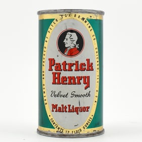 Patrick Henry Malt Liquor Flat Top PETER FOX 112-18