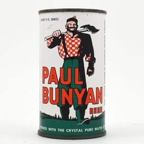 Paul Bunyan Beer Flat Top PAUL BUNYAN DIV STATE BLACK TRIM 112-25 EXCELLENT