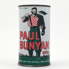 Paul Bunyan Beer Flat Top PAUL BUNYAN DIV STATE GREEN TRIM LIKE-112-26 COOL