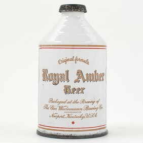 Royal Amber Beer Crowntainer 198-22 RARE OUTSTANDING