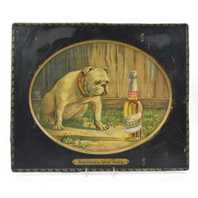 ABC Bohemian Pre-Pro Tin Sign BULLDOG WATCHING A GOOD THING
