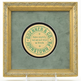 Goenner and Co Pre-Pro Coaster STRIVE MIGHTILY SCARCE