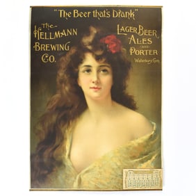 Hellmann Brewing Co Pre-Prohibition Lithograph 1903 Calendar BEAUTIFUL