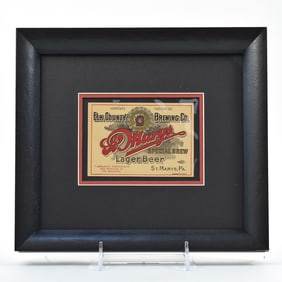St Mary's Beer Pre-Prohibition Bottle Label ELK COUNTY BREWING