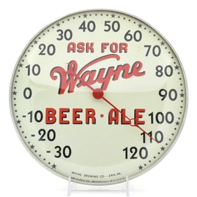Wayne Beer 1930s Pam Thermometer OUTSTANDING