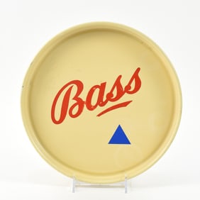 Bass Pale Ale Pre-Prohibition Porcelain Enamel Tray TOUGH BLUE TRIANGLE