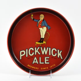 Pickwick Ale 1940s Mr. Pickwick Serving Tray MINTY