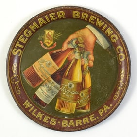 Stegmaier Brewing Pre-Prohibition 4 Bottles Tip Tray