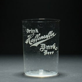 Haffenreffer Dark Beer Pre-Prohibition Etched Glass