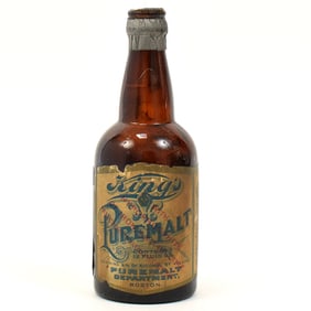 Kings Puremalt Pre-Prohibition Bottle SCARCE