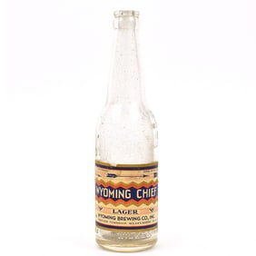 Wyoming Chief Beer 1930s Bottle NO IRTP SCARCE